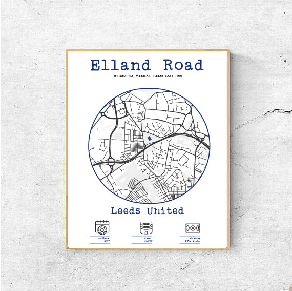 Elland Road plakat - Leeds Utd