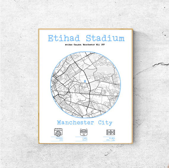 Etihad Stadium plakat - Manchester City