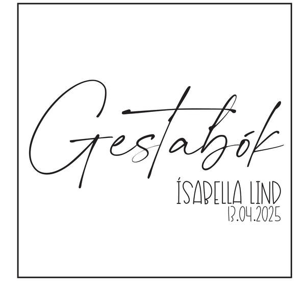 Gestabók - Með nafni