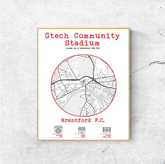 Gtech Community Stadium plakat - Brentford F.C.