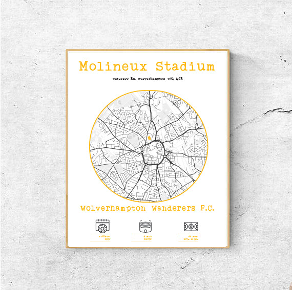 Molineux Stadium plakat - Wolverhampton Wanderers F.C.