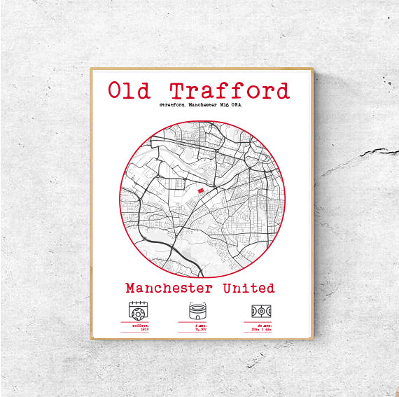 Old Trafford plakat - Manchester Utd