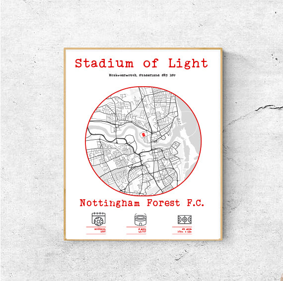 Stadium of Light plakat - Sunderland F.C.