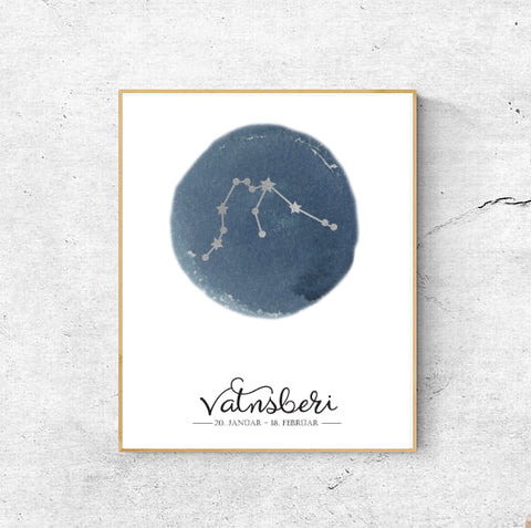 Stjörnumerki - Vatnsberi plakat