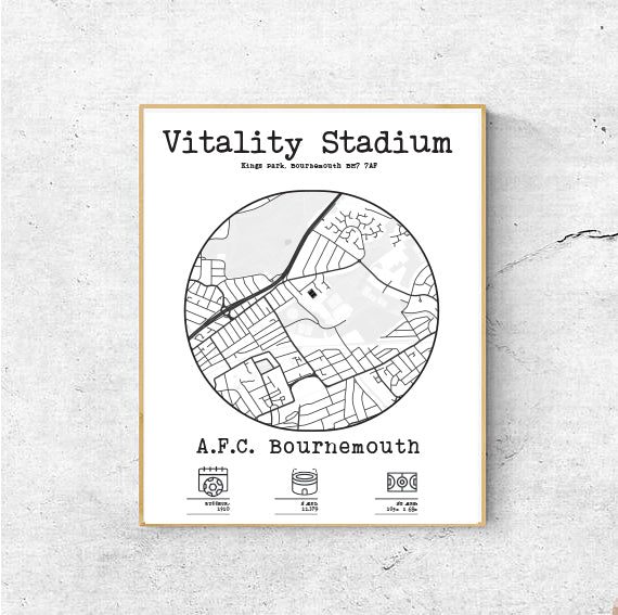 Vitality Stadium plakat - A.F.C. Bournemouth